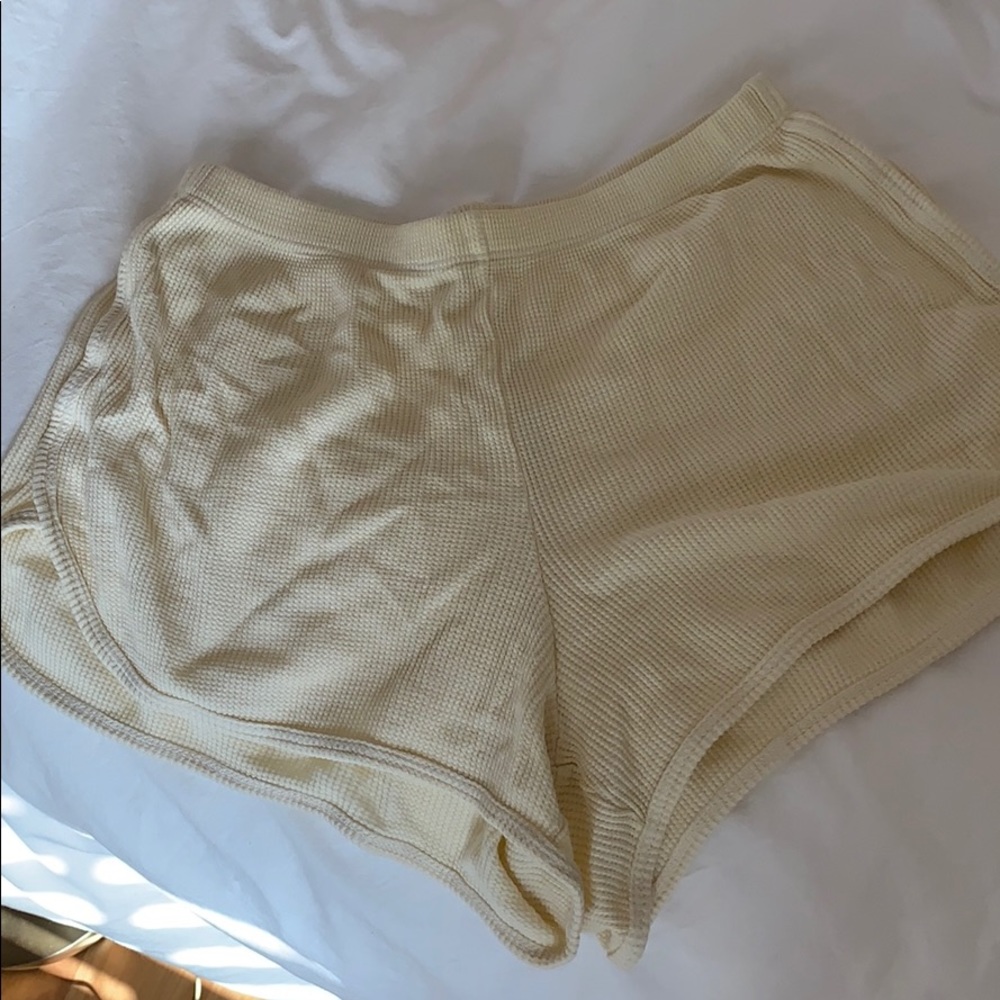 Light yellow Brandy Melville Shorts